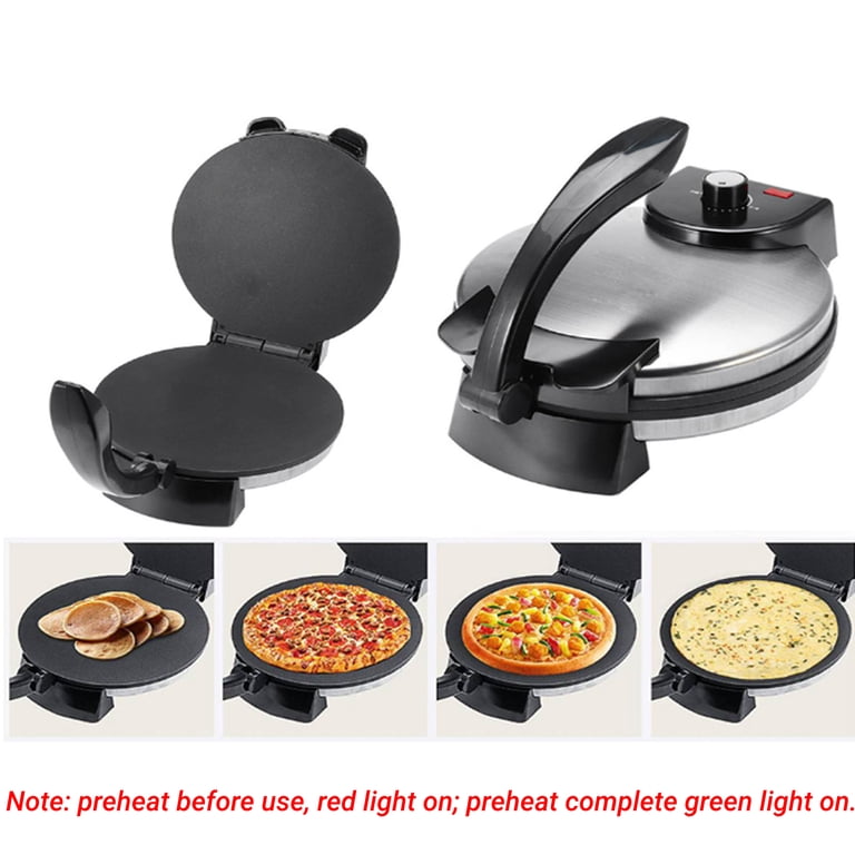 Brentwood Stainless Steel Non-Stick Roti Maker Machine 1800W Double ...