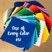 1 of Every Color Oracal 651 Vinyl Box Deal - 64 Colors - 12"x12" Sheets