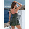 thumbnail image 5 of Women'S Swimsuit Tight Fit Backless Dark Green XXL, 5 of 6