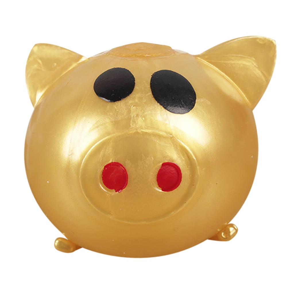 Cute Jello Pig Anti Stress Splat Water Pig Ball Vent Toy Venting Sticky Pig KC 