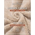 thumbnail image 4 of Sudadera con capucha TACVASEN para hombre, gruesa, con forro sherpa, color verde militar, 4 of 7
