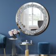 thumbnail image 2 of Espejo QMDECOR Crystal Crush Diamond brillante, redondo, 50 x 50 cm, 2 of 7