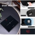 thumbnail image 3 of Digital Scale for Body Weight Precision Bathroom Weighing Step-On Technology High Capacity - 330 lb LED Display with Measurements Black, 3 of 4