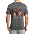 thumbnail image 4 of Leey-World Patriotic Shirts for Men USA Shirt Crewneck Pullover Tops Men's Tshirts Shirts Short Sleeve T Shirt America Crew Neck Tee(Grey,M), 4 of 8
