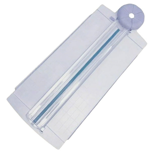 Cortadora de papel 12 en 1. Manual, ligera y resistente. Ideal para tarjetas de visita, manualidades, álbumes de recortes y proyectos de fotografía DI Violeta