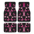 thumbnail image 1 of Balery Breast Cancer Juego de 4 Alfombrillas para Auto, Revestimientos de Caucho Resistente, Diseño Antideslizante, 1 of 7