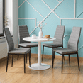 thumbnail image 4 of Homy Casa Modern Grey Fabric Dining Chairs Set of 4, for Kitchen, Apartment & Dining Room, 4 of 10