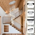 thumbnail image 5 of Modern Crystal Chandelier Dimmable LED Pendant Light Fixture 18-Light Silver Staircase Mini Chandelier Lobby Living Room Bedroom Foyer Flush Mount High Ceiling Light Fixtures(90W), 5 of 8
