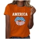thumbnail image 1 of Blusa informal de manga corta con cuello redondo y estampado suelto de verano para mujer con estilo OAVQHLG3B Store  lin121212, 1 of 4