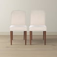 thumbnail image 3 of Dining Chairs, Capri Beige Fabric Dining Chair (Set Of 2), Dining Room Seating, Kitchen Dining Chairs,, 3 of 6