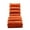 Orange, variant on paproos Massage Chaise Lounge, Indoor Ergonomic Electric Massage Long Lounger with Remote Control, Modern Linen Upholstered Recliner Chair Sleeper Chair for Living Room Bedroom Office, Orange