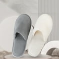 thumbnail image 5 of CSCHome 4PCS Spa Slippers Home Slippers Disposable Indoor Hotel Slippers Fluffy Coral Fleece Comfortable Padded Sole, 5 of 9