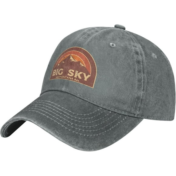 Big Sky Montana Retro Mountain Hat Adjustable Fashion Hat Casual Hat Truck Hat Dad Hat Unisex