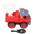 thumbnail image 3 of Building Car Toy, Plastic Bright Color Safe Building Engineering Car Toy, For Children Above 3 Years Old Playing Life Learning Skills Lift Truck Toy, 3 of 8