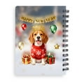 thumbnail image 2 of Happy New Year 2026 Beagle Holiday Balloons Party Snow Spiral Bound Journal Beagles Dog Lover Gifts Idea 5x7in Spiral Notebook - 13018, 2 of 5