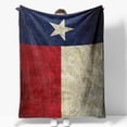 thumbnail image 6 of Texas Flag Blanket Gifts for Men Dad Boys Women Birthday Christmas Valentine Present Texas State Flag Theme Decor Bedroom Living Room Couch Sofa Kids Adults Teen Soft Cozy Plush Flannel Throws 60"x50", 6 of 6
