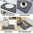 thumbnail image 3 of Coffee Bar Mat Accessories for Countertop Absorbent Hide Stain Rubber Backed Dish Drying Mats for Kitchen Counter Draining Pad Decor Gift Fit Under Coffee Maker Coffee Pot Espresso Machine (20x12in), 3 of 5