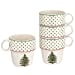 thumbnail image 3 of Spode - Christmas Tree Collection - Polka Dot Set of 4 Stackable Mugs - Each Mug Holds 10 oz. - Dishwasher, Microwave, and Freezer Safe- Made of Fine Earthenware, 3 of 10