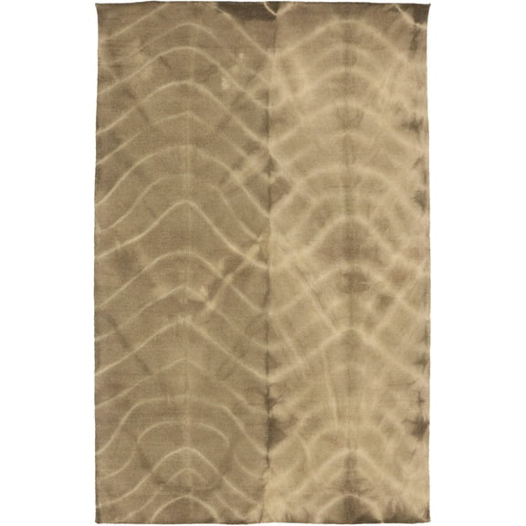 Brown Tie-Dye 5X8 Hand-Tufted Modern Rug