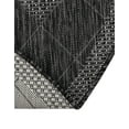 thumbnail image 6 of Unique Loom Outdoor Modern Collection Area Rug - Chaya (10' Round Black and White), 6 of 6
