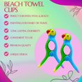 thumbnail image 4 of Clips para Toallas Performore Flip Flop Playa 2 Paquetes (Loro), 4 of 7