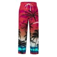 thumbnail image 4 of RUTAYY Men's Casual Pants 3D Gradient Print with Drawstring Belt Daily Wear Chic Holiday Trousers, 4 of 4