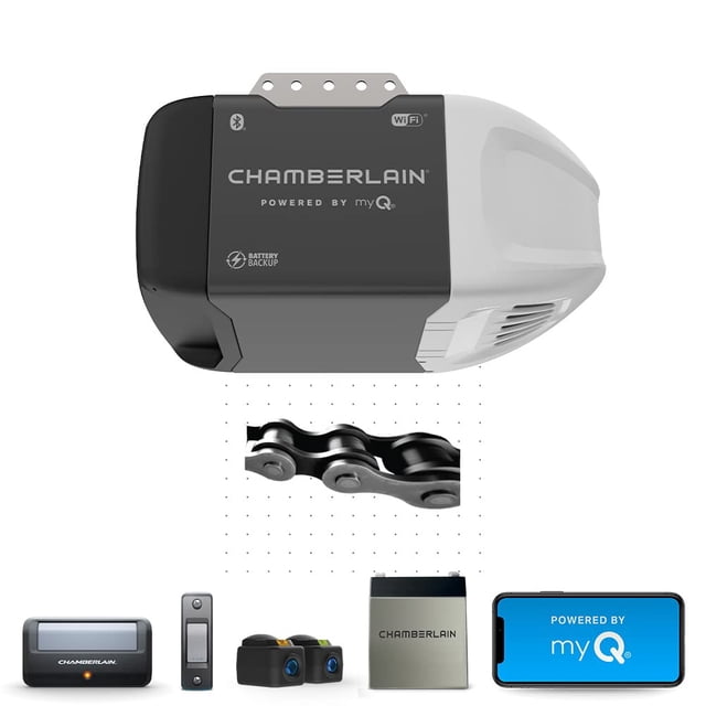 Chamberlain Abridor de Puertas de Garaje 0,5 CV con Control por Smartphone Tecnología Bluetooth