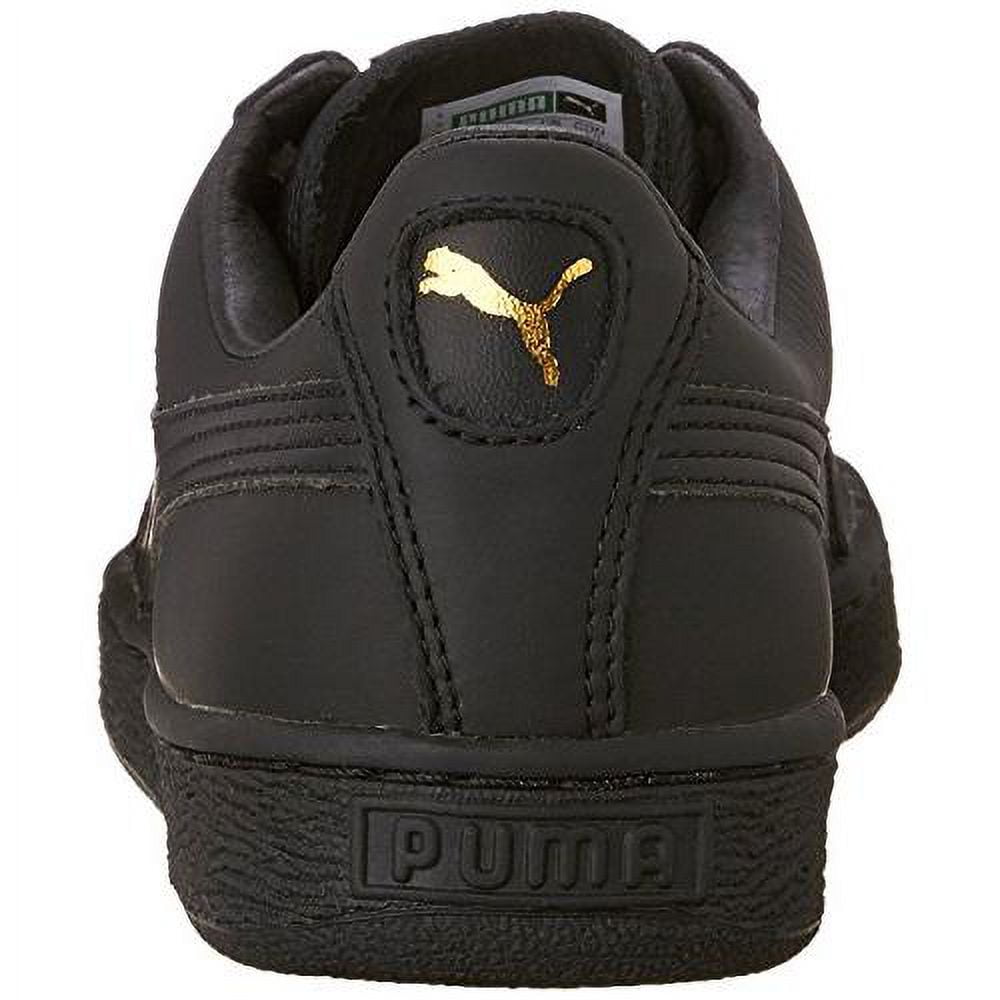 PUMA Heritage Basket Classic Sneakers Men s Black Gold Size 5