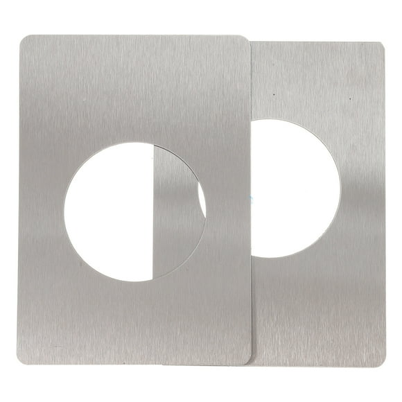 2pcs Furniture Door Knob Repair Plate Stainless Steel Door Reinforcement Plate
