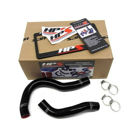 HPS Black Reinforced Silicone Radiator Hose Kit Coolant for Acura 02-06 RSX