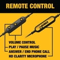 thumbnail image 3 of Auriculares con cable DEWALT Jobsite con micrófono resistentes al agua, 3 of 9