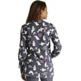 thumbnail image 5 of Cherokee Prints Warm Up Scrubs Jacket For Women Snap Front Print CK321, 5 of 5