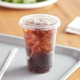 thumbnail image 2 of 16 Oz Clear Plastic PET Cups With Flat Lid & Straw Qty 1000, 2 of 5