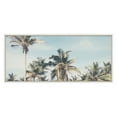 thumbnail image 2 of Kate and Laurel Sylvie Coastal Coconut Palm Tree Beach Framed Canvas Wall Art by The Creative Bunch Studio, 18 x 40, White, Beautiful West Coast Wall Décor, 2 of 6
