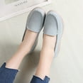 thumbnail image 5 of Mostsola Platform Loafers for Women Comfortable Business Shoes Slip on Wedges Walking Shoes, 5 of 5