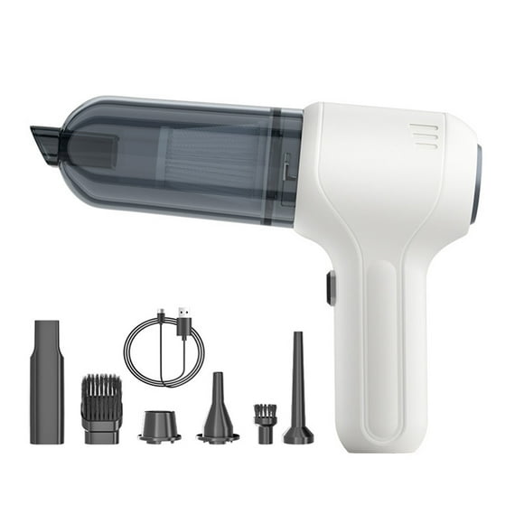 Handheld Car Vacuum Cleaner with Brushless Motor, 15000Pa Vacuum Cleaner Air Duster 2-in-1, 2-Speed Adjustable 120W High Power Mini Vacuum Rechargeable Air Blower for Car Home Cleaning