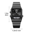 thumbnail image 2 of Women's Vintage Digital Watch with Clear Display, Stainless Steel Strap, Alarm and Stopwatch Functions for Daily Casual Wear, 2 of 5