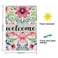 thumbnail image 5 of Spring Summer Multicolored Flower Leaves Garden Flag 28x40 Inch Double Side for Outdoor Courtyard Garden Decor Flowers Welcome Holiday Flag for Outside Decoration, 5 of 6