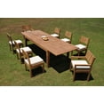 thumbnail image 4 of Grade-A Teak Dining Set: 8 Seater 9 Pc: 122" Caranas Double Extension Rectangle Table And 8 Veranda Chairs (2 Arm & 6 Armless Chairs) WholesaleTeak #WMVR24, 4 of 4