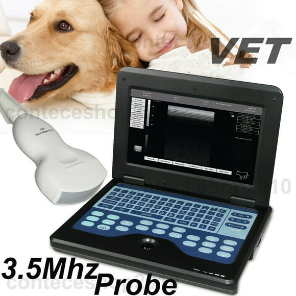 Vétérinaire Ordinateur Portable Échographe Machine Scanner 3.5MHZ Sonde Convexe Vétérinaire / Animaux