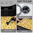 thumbnail image 5 of COEQINE Cargo Liner for Dogs, Cute Trunk Floor Mat Durable Pet Cargo Mat for Cats, Auto Interior Accessories Decor with Non-slip Backing, Cute Highland Cow Floral Yellow, 5 of 7