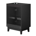 thumbnail image 4 of Vanity Cabinet (Sink not included), Black, Melamine Wood , Hotel Bedroom Bathroom, Modern Contemporary HB36063, 4 of 9
