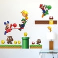thumbnail image 1 of Papel tapiz de dibujos animados de Super Mario Bros, pegatinas de gamers, decoración de pared de dormitorio de niños, pegatinas de bricolaje, regalo de cumpleaños extraíble, 1 of 4