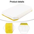 thumbnail image 4 of Yimiti Four Grids Tackle Lure Box Plastic Storage Organizer Box With Removable Dividers,Straight Yellow, 4 of 9