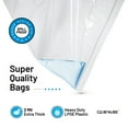 thumbnail image 4 of Clearware 50 Large Plastic Bags With Zipper Top - 5 Gallon Bags 18" x 24", Extra Large Storage Bags for Clothes, Travel, Moving, Storage, Large Reusable freezer bags, BPA-Free, 2-mil Thick, 4 of 5