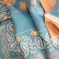 thumbnail image 3 of WREESH Women's Soft Wool Ethnic Style Shawl, Paisley Tassels Lengthening Warm Winter Scarf Green, 3 of 4