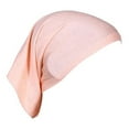 thumbnail image 1 of Headscarf Cap Delicate Adjustable Mercerized Cotton Solid Color Head Wrap for Daily Wear, 1 of 10