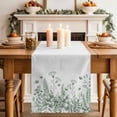 thumbnail image 2 of Table Runner 48 Inches Long for Kitchen Dining, Sage Green Spring Floral Dresser Scarf Farmhouse, Dining Table Decorations for Wedding/Parties, Watercolor Elegant Pastoral Flowers 13 x 48 In, 2 of 8