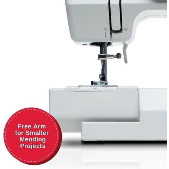 SINGER M1000 Sewing Machine + Accessories | 32 Stitch Applications | Compact, Lightweight & Portable - White