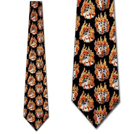 Dice Tie - Hot Dice (Black) Necktie Mens Tie